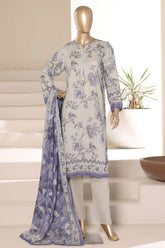 Sada Bahar Stitched 3 Piece Printed Lawn Vol-01 Suit-PR-4518 SKY
