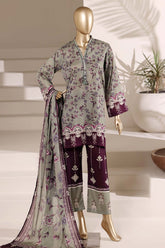Sada Bahar Stitched 3 Piece Printed Lawn Vol-08 Suit-PR-993-GREEN