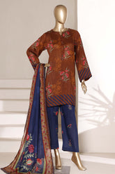 Sada Bahar Stitched 3 Piece Printed Lawn Vol-07 Suit-PR-999-MUSTARD
