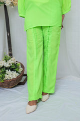 Suitsu Stitched Co Ords Collection-Limeglow 2-Piece Set