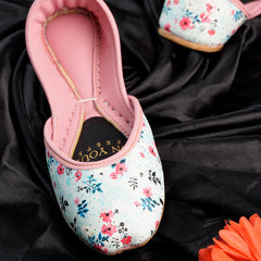 On Your Feets Pastel Pink Floral