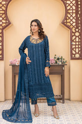 Maya By Azmeerah Stitched 3 Piece Hand Emb Chiffon Collection'2025-04-Pavorel