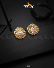 Pebble Earrings Champagne - Zeesy Jewellery