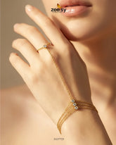 Zeesy-Petite Wave Zirconia Bracelet