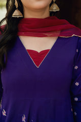 Baat Pakki Omal by Komal Stitched 3 Piece Dobby Suit-Malaika
