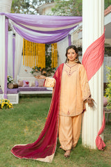 Mehndi Lagai Omal By Komal Stitched 3 Piece Wedding Formals Suit-Jahan