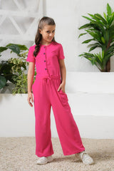 Sprinkles Stitched 1 Piece Summer Jumpsuit Kids Collection'2025-Pink - Jersey Jumpsuit