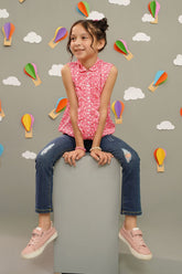 Printed Boski Linen Top - Wear Ochre