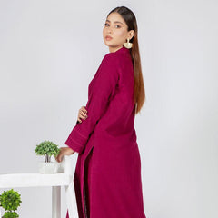 MYAURA Stitched 2 Piece Khaddar Winter Collection'2024-Orchid Bloom