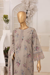 Oswah Women By Suntex Stitched 3 Piece Emb & Printed Lawn Suit-OS-2667