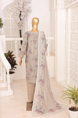 Oswah Women By Suntex Stitched 3 Piece Emb & Printed Lawn Suit-OS-2667