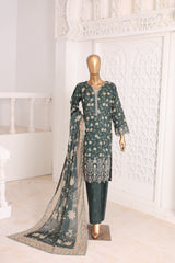 Oswah Women By Suntex Stitched 3 Piece Emb & Printed Lawn Suit-OS-2668