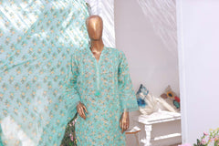 03 PC - TURQUISE - SHIRT - EMBROIDERED