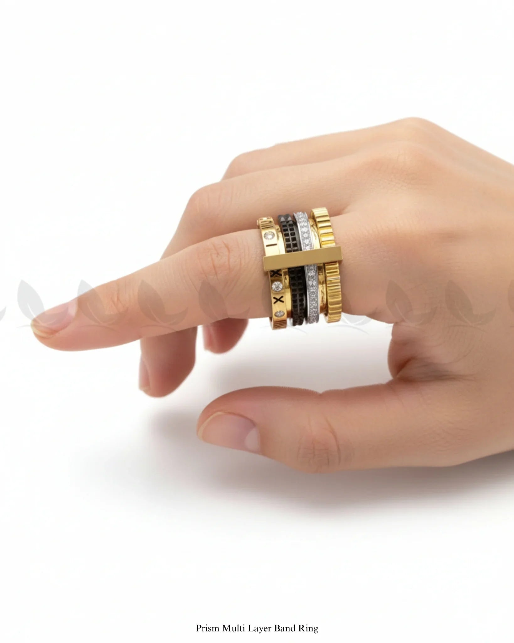 Prism Multi Layer Band Ring - Zeesy Jewellery