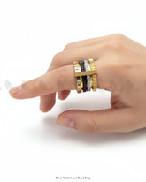 Prism Multi Layer Band Ring - Zeesy Jewellery