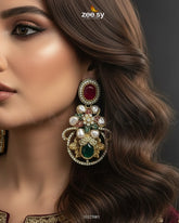 Prismatic Floral Crystal Earrings - Zeesy Jewellery