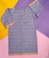 Purple lawn kurti for girls ? simple everyday wear, Budget Fit Collection by HIBA FASHION STUDIO