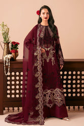 Dastak by Ramsha Unstitched 3 Piece Premium Chiffon Vol-03 Suit-Q-303