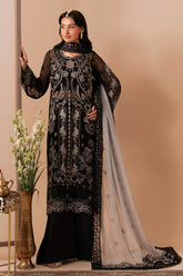 Dastak by Ramsha Unstitched 3 Piece Premium Chiffon Vol-03 Suit-Q-306