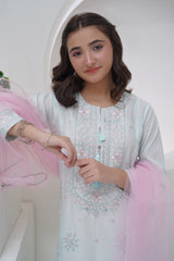 Mahroo Stitched 3 Piece Emb Lawn Kids Collection'2025-R-T-SFC-010