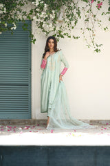 Sprinkles Stitched 3 Piece Formals Luxury Festive Women Collection'2025-Aqua Grace 3pcs- Embroidered