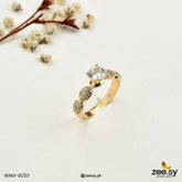 RING-8233 White - Zeesy Jewellery