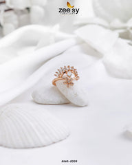 Ring-8309 White - Zeesy Jewellery