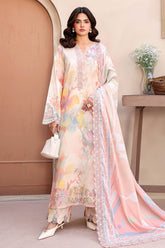 Naqsh By Ramsha Unstitched 3 Piece Emb Rawsilk Suit-RS-01