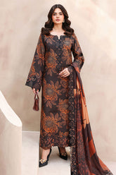 Naqsh By Ramsha Unstitched 3 Piece Emb Rawsilk Suit-RS-02