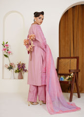 Threads & Weaves Blush Pink Embroidered Lawn 3-Piece Pret Suit