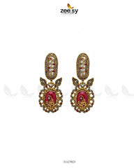 Antique Turquoise Cut Stone Earrings - Zeesy Jewellery