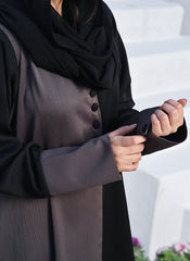Hijab Ul Hareem Nida Coat Style Abaya Midnight 0116-P-719