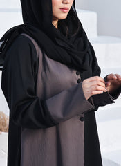 Hijab Ul Hareem Nida Coat Style Abaya Midnight 0116-P-719