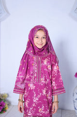 Mummy & Me By Suntex Stitched 3 Piece Kids Emb Chikankari Lawn Suit-SH-2638