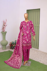 Mummy & Me By Suntex Stitched 3 Piece Emb Chikankari Lawn Suit-OS-2638