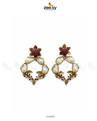 Antique Turkish Baroque Pearl Earrings - Zeesy Jewellery