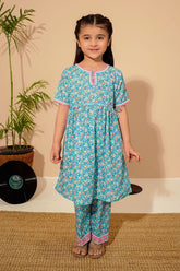 Ochre Clothing Toddlers Eastern Swiss Lawn Digital Printed 2 Pc Suit