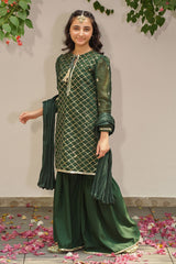 Ochre Clothing Slub Manar Embroidered 3 Pc Suit Collection'2025-SHD-10