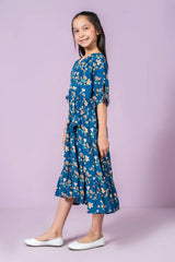 Ochre Clothing Stitched 1 Piece Western Kids Dress-OCH-BLPDO-3