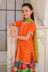 Swiss Lawn Digital Printed 3 Pc Suit - Wear Ochre