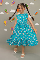 Printed Boski Linen Dress - Wear Ochre