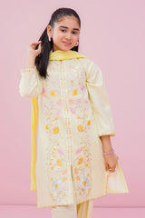 Ochre Clothing Stitched 3 Piece Cotton Emb Kids Suit-OCH-CE3PS-175206111675776