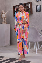 Ochre Clothing Printed Irish Cotton Women's 2 Pc Suit