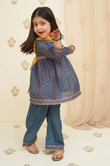 Swiss Lawn Digital Printed 3 Pc Suit - Wear Ochre