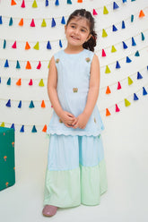 Chiffon Hand Adda Work 3 Pc Suit - Wear Ochre