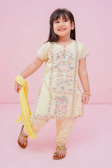 Ochre Clothing Stitched 3 Piece Cotton Emb Kids Suit-OCH-CE3PS-1Y-176320127230559