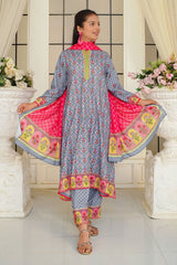 Ochre Clothing Girls Full Suits Swiss Lawn Digital Printed 3 Pc Suit