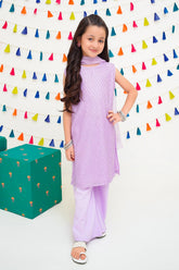 Chiffon Embroidered 3 Pc Suit - Wear Ochre