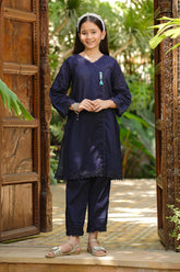 Ochre Clothing Cotton Embellished 2 Pc Suit