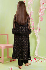 Ochre Clothing Net Hand Adda Work 3 Pc Suit